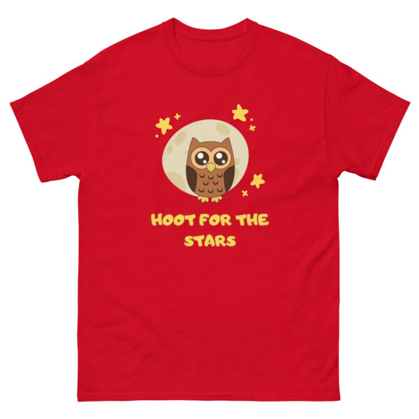 Hoot For The Stars Cute Unisex Graphic Tee - Image 3