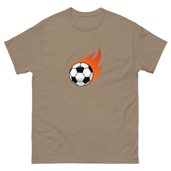 Fire Football Unisex Graphic Tee - Image 4