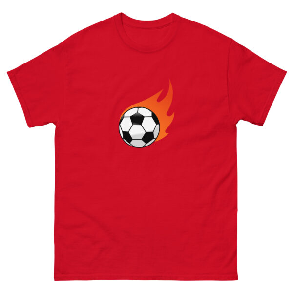Fire Football Unisex Graphic Tee - Image 2