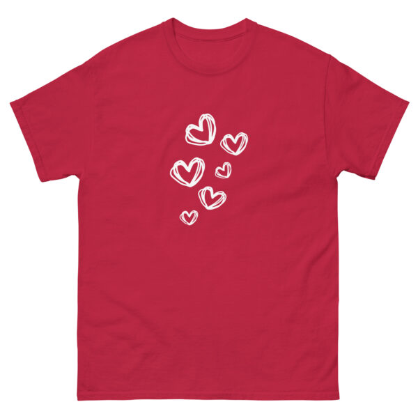 Hearts Unisex Graphic Tee - Image 5