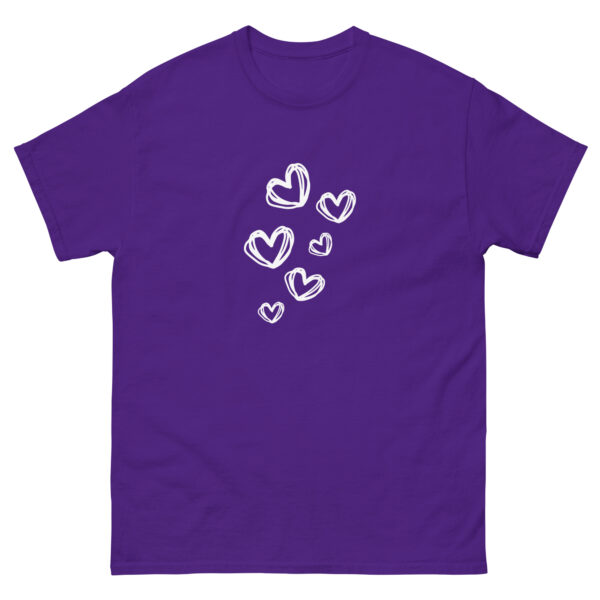 Hearts Unisex Graphic Tee - Image 3